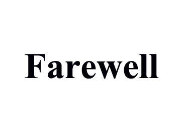 farewell